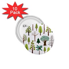 Chrismas Tree Greeen  1.75  Buttons (10 pack)