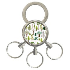 Chrismas Tree Greeen  3-Ring Key Chain