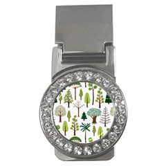 Chrismas Tree Greeen  Money Clips (CZ) 