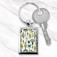 Chrismas Tree Greeen  Key Chain (Rectangle)