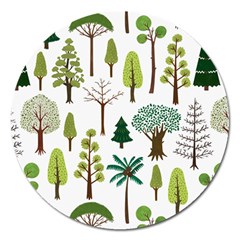 Chrismas Tree Greeen  Magnet 5  (round) by nateshop