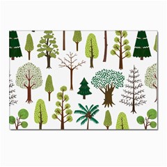 Chrismas Tree Greeen  Postcards 5  X 7  (pkg Of 10) by nateshop