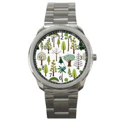 Chrismas Tree Greeen  Sport Metal Watch by nateshop