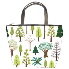 Chrismas Tree Greeen  Bucket Bag