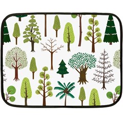 Chrismas Tree Greeen  Double Sided Fleece Blanket (mini)  by nateshop