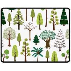 Chrismas Tree Greeen  Fleece Blanket (Medium) 