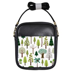 Chrismas Tree Greeen  Girls Sling Bag by nateshop