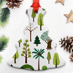 Chrismas Tree Greeen  Christmas Tree Ornament (two Sides) by nateshop