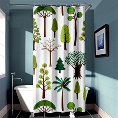 Chrismas Tree Greeen  Shower Curtain 36  X 72  (stall)  by nateshop