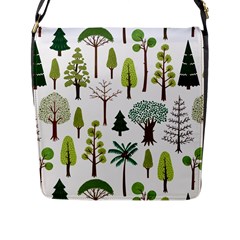 Chrismas Tree Greeen  Flap Closure Messenger Bag (l) by nateshop