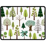 Chrismas Tree Greeen  Double Sided Fleece Blanket (Large)  80 x60  Blanket Back