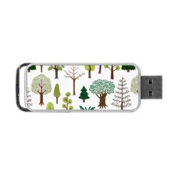 Chrismas Tree Greeen  Portable Usb Flash (one Side) by nateshop