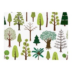 Chrismas Tree Greeen  Double Sided Flano Blanket (Mini) 