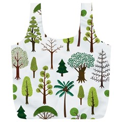 Chrismas Tree Greeen  Full Print Recycle Bag (XXXL)