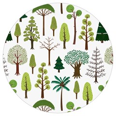 Chrismas Tree Greeen  Round Trivet