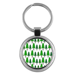 Chrismas Tree Greeen Key Chain (round) by nateshop