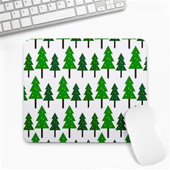 Chrismas Tree Greeen Large Mousepad by nateshop