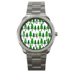 Chrismas Tree Greeen Sport Metal Watch by nateshop