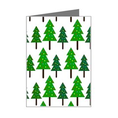 Chrismas Tree Greeen Mini Greeting Card by nateshop