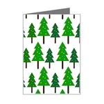 Chrismas Tree Greeen Mini Greeting Card Left