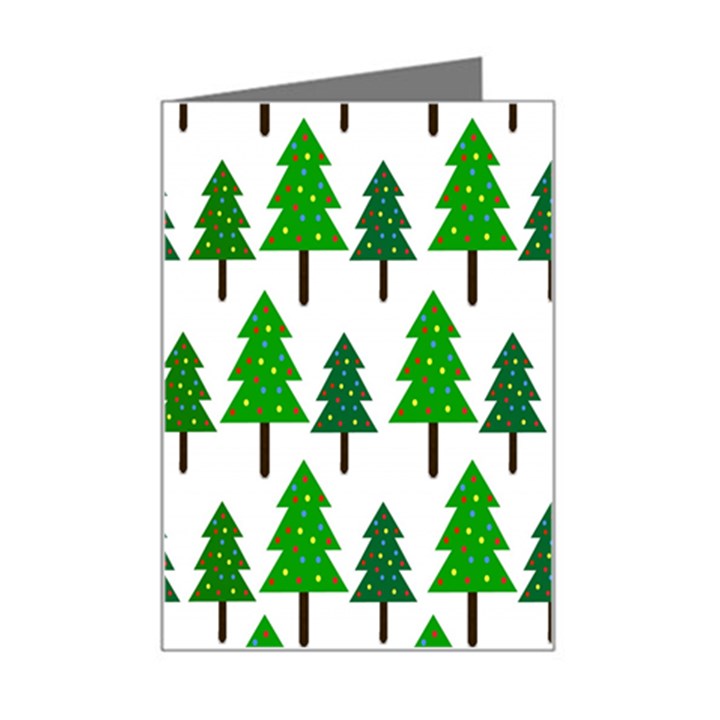 Chrismas Tree Greeen Mini Greeting Card