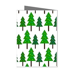 Chrismas Tree Greeen Mini Greeting Cards (pkg Of 8) by nateshop