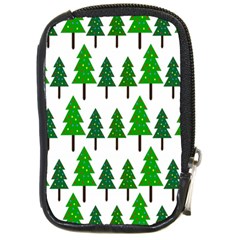 Chrismas Tree Greeen Compact Camera Leather Case by nateshop