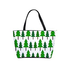 Chrismas Tree Greeen Classic Shoulder Handbag by nateshop