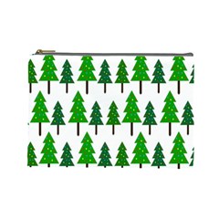 Chrismas Tree Greeen Cosmetic Bag (large)