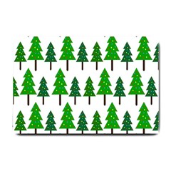 Chrismas Tree Greeen Small Doormat by nateshop