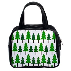 Chrismas Tree Greeen Classic Handbag (two Sides) by nateshop