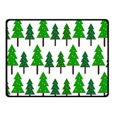 Chrismas Tree Greeen Fleece Blanket (small) by nateshop