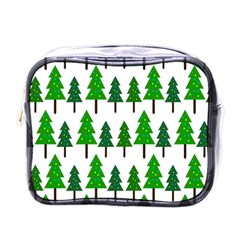 Chrismas Tree Greeen Mini Toiletries Bag (one Side) by nateshop