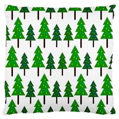 Chrismas Tree Greeen Large Cushion Case (two Sides) by nateshop