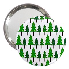 Chrismas Tree Greeen 3  Handbag Mirrors by nateshop