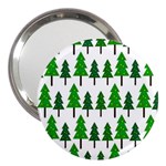 Chrismas Tree Greeen 3  Handbag Mirrors Front