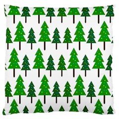 Chrismas Tree Greeen Standard Flano Cushion Case (two Sides) by nateshop