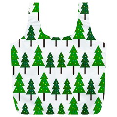 Chrismas Tree Greeen Full Print Recycle Bag (xl) by nateshop