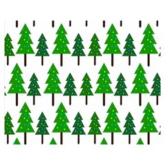 Chrismas Tree Greeen Double Sided Flano Blanket (medium)  by nateshop