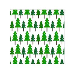 Chrismas Tree Greeen Square Satin Scarf (30  X 30 ) by nateshop