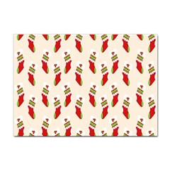 Christmas-background-christmas-stockings Sticker A4 (100 Pack) by nateshop