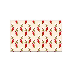 Christmas-background-christmas-stockings Sticker Rectangular (100 Pack) by nateshop