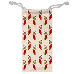 Christmas-background-christmas-stockings Jewelry Bag by nateshop