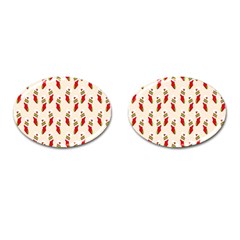 Christmas-background-christmas-stockings Cufflinks (oval) by nateshop