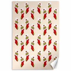 Christmas-background-christmas-stockings Canvas 12  X 18  by nateshop