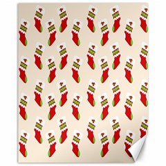 Christmas-background-christmas-stockings Canvas 11  X 14  by nateshop