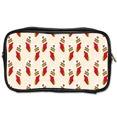 Christmas-background-christmas-stockings Toiletries Bag (one Side) by nateshop