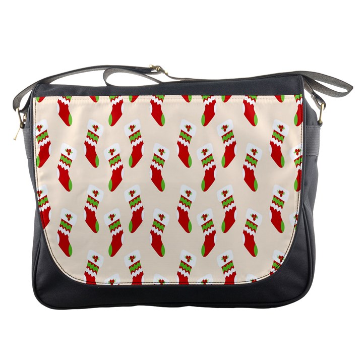 Christmas-background-christmas-stockings Messenger Bag