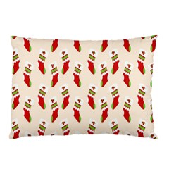 Christmas-background-christmas-stockings Pillow Case (two Sides) by nateshop