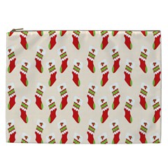 Christmas-background-christmas-stockings Cosmetic Bag (xxl) by nateshop